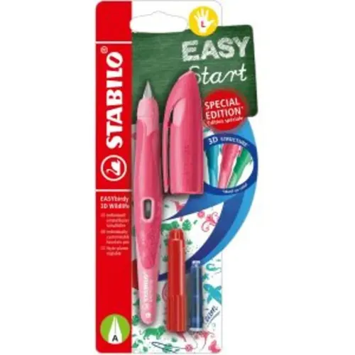 Schulfüller ergonomisch für Linkshänder mit Anfänger-Feder A - STABILO EASYbirdy