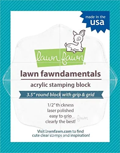 Lawn Fawn Acrylic Stamping Block W/Grid von Lawn Fawn
