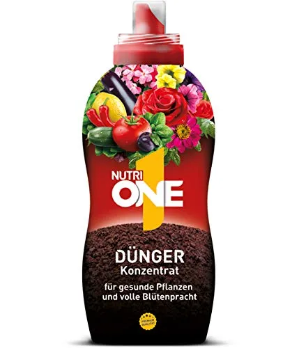 Nutri ONE Universaldünger, Flüssigdünger für Zierpflanzen, Obst, Gemüse und Kräuter, 500 ml Flüssigkonzentrat