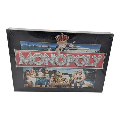 Monopoly Die Geissens - Gesellschaftsspiel - Erleben Sie die Welt der Geissens mit dieser exklusiven Monopoly-Ausgabe, die Spaß und Strategie vereint – perfekt für die ganze Familie!