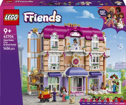 LEGO Friends Grandhotel von Heartlake City 42704 - Erlebe das 3-in-1 LEGO Set für kreative Bauabenteuer! Perfekt für Kinder ab 9 Jahren, bietet es endlosen Spielspaß und fördert die Fantasie.