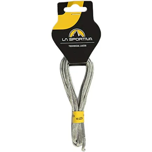 La Sportiva Mountain Running Laces 107/42 White/Mid Grey Schnellschnürung, Unisex, Erwachsene, mehrfarbig (White/Mid Grey)