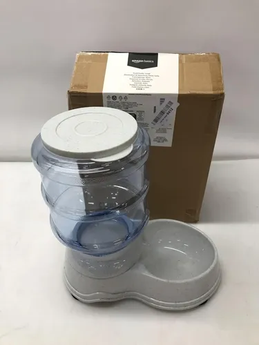 Amazon Basics Futter- und Wasserspender fuer Haustiere, Futterstation,