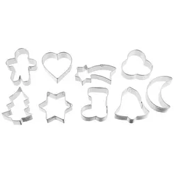 Zenker Ausstecher-Set Weihnachten, 9-teilig 42961 - Backutensilien für kreative Weihnachtsbäckerei mit 9 verschiedenen Motiven, ideal für festliche Plätzchen und einfache Reinigung.