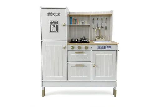 Green Series Spielküche Kinder Holzküche mit Licht und Sound – Rollenspiel Küche Set Holz, mit Sound