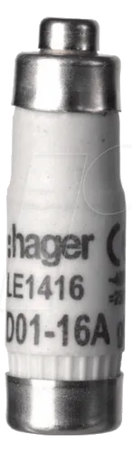 HAGER LE1416 - Sicherungseinsatz D01 E14 16A 400V gG mit Kennmelder