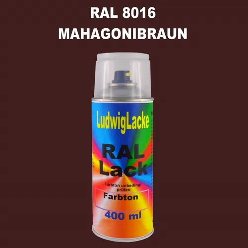 RAL 8016 MAHAGONIBRAUN Seidenmatt 400 ml 1K Spray