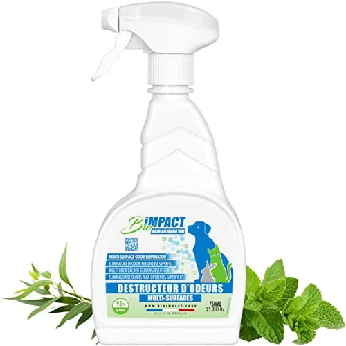 bioimpact Katzenurin-Deodorant, 750 ml, alle Oberflächen, sofortige Wirkung geeignet für Haustiere