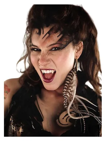 Smiffys Knutschfleck-Fangzähne - Masken & Brillen für Erwachsene, perfekte Fangzähne für Halloween oder Karneval, einfach anzubringen und ideal für ein Vampir-Outfit.