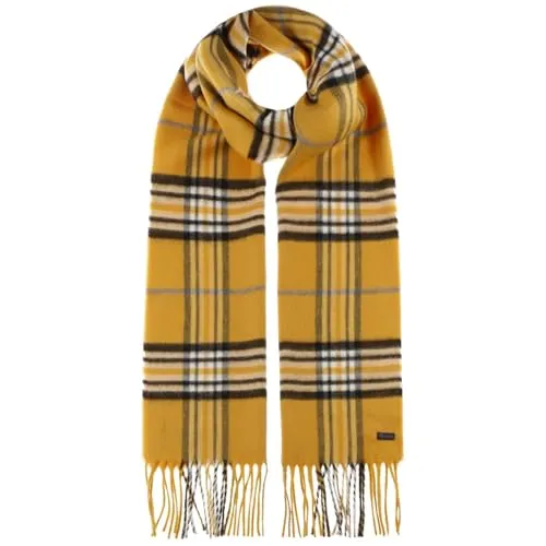 Lipodo Karo Cashmink Winterschal für Damen/Herren - Hautfreundlicher Schal in Gelb - Schals für Damen - Made in Germany, aus hautfreundlichem Cashmink, kuschelig warm und mit auffälligem Karomuster, ideal für Herbst/Winter.
