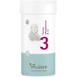 Schüßler-Salze Biochemie Pflüger 3 Ferrum phos. D12 Tbl. von Homöopathisches Laboratorium Alexander Pflüger