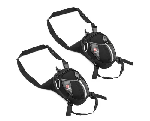 Bagtecs Reisetasche 2x Beintasche LB8 2,8 Liter Spar-Set - Praktisches Spar-Set mit 2x Beintaschen für den einfachen Transport von Kleinteilen. Robustes und wasserabweisendes Material sorgt für Langlebigkeit. Ideal für Handy, Brieftasche und mehr. Optimaler Sitz durch verstellbare Gurte.