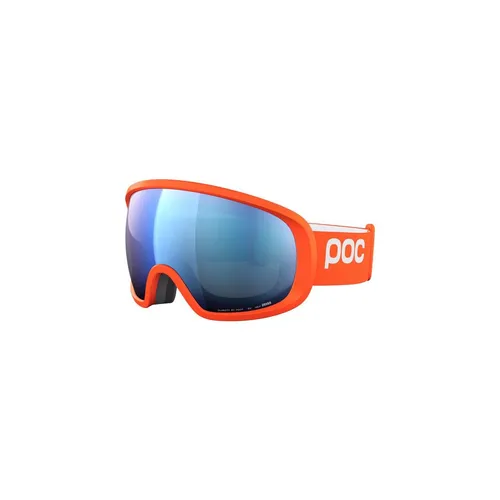 POC Fovea Skibrille Zink Orange/Partly Sunny Blue - Herren & Unisex Skibrille mit innovativer Clarity-Technologie für optimale Sicht und kratzfester, beschlagfreier Beschichtung – ideal für ambitionierte Wintersportler.