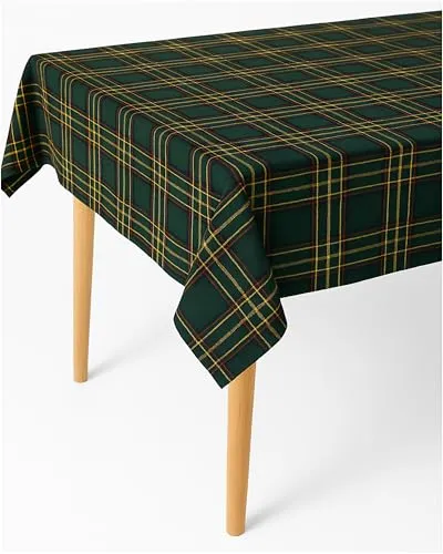 texpot Tischdecke 50 x 50 cm Schottenkaro grün Tartan kariert Mitteldecke 100% Polyester