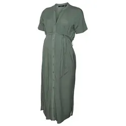 Vero Moda Maternity Blusenkleid VICA in Grün, Größe S in grün von Vero Moda Maternity