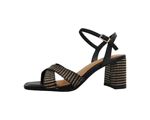 Tamaris Sandalette schwarz 39 EU - Wanderschuhe in Größe 39 EU, elegante Sandalette mit 7,5 cm Absatzhöhe, ideal für stilvolle Sommerlooks und bequemes Tragen.