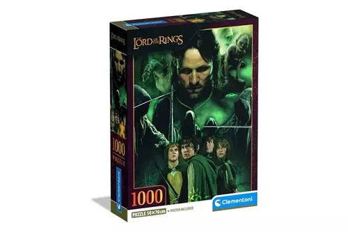 CLE puzzle 1000 Compact TheLordOfTheRings 39963 Clementoni 8005125399635