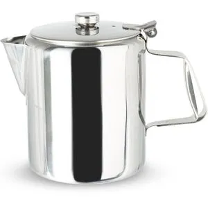 Hendi Kaffee-Teekanne mit Klappdeckel Ø 120 mm - Geschirr, praktische Klappdeckel-Funktion für einfaches Eingießen und Servieren.