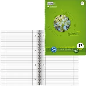 Staufen Collegeblock green 608575010, A4, Innen- und Außenrand, 70 g/m², Recycling, liniert
