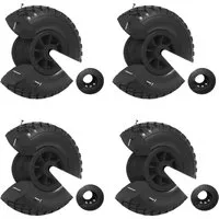 Baumarktplus Sackkarrenrad PU-Rad 260x85 mm - Zubehör für Gartengeräte: Pannensicheres PU-Rad mit 100 kg Traglast und wartungsfreier, langlebiger Konstruktion – ideal für schwere Transporte im Innen- und Außenbereich.