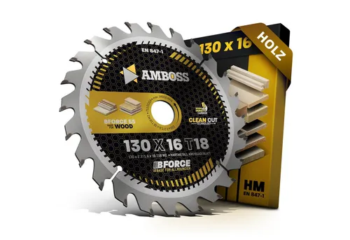 Amboss Werkzeuge Kreissägeblatt HM Kreissägeblatt - 130 x 2.2/1.6 x 16 Z18 WZ