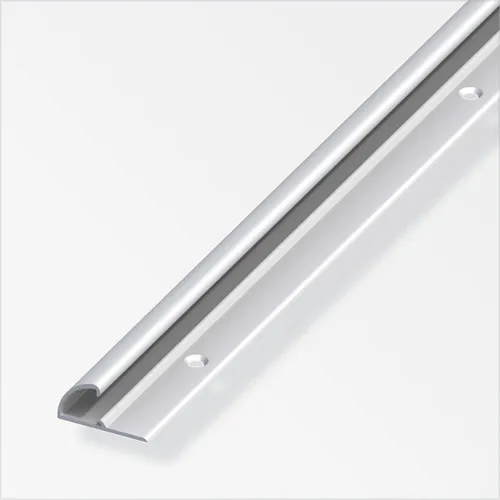 alfer Einfassprofil 1 m, 26 x 13 mm Aluminium eloxiert silber  Einfassprofil