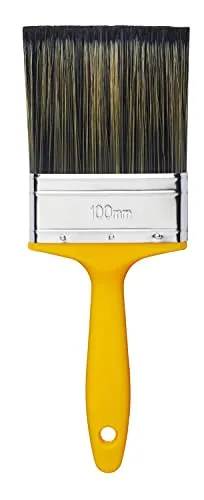 ProDec 100 mm Flacher Mauerwerkspinsel für Außenwände, Ziegel und Beton