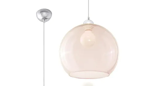 Sollux SL.0249 Pendelleuchte BALL champagne - Moderne Hängeleuchte - Lampen - Die Pendelleuchte BALL in edlem Champagne-Finish bringt modernen Flair in jeden Raum und passt perfekt zu minimalistischen, industriellen und skandinavischen Einrichtungsstilen.