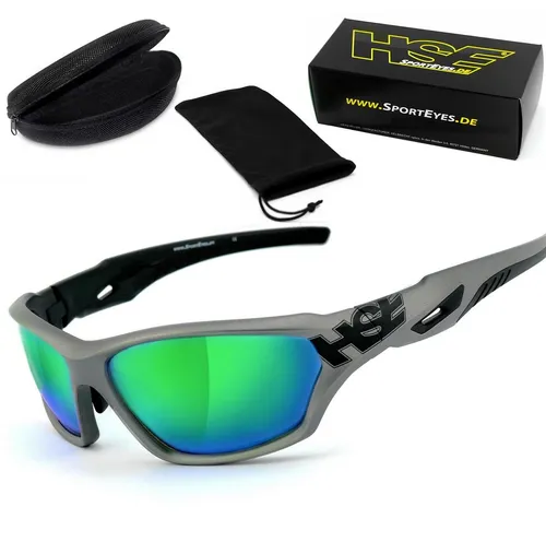 HSE SportEyes Sportbrille 2093gm - Sportbrille mit Steinschlagbeständigem Kunststoff-Sicherheitsglas, ideal für Sport und Straßenverkehr. MADE IN GERMANY und anpassbar für Brillenträger.