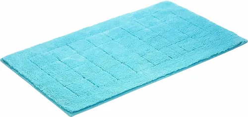 Vossen Badematte Exclusive, 60x100 cm, rutschhemmend - Badteppich aus 100% Baumwolle, fußbodenheizungsgeeignet und mit Hoch-Tief Effekt für ein angenehmes Laufgefühl. Pflegeleicht und waschbar bis 40°C.