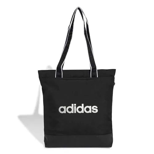 adidas Originals Gürteltasche Linear Essentials Shopper - Gürteltasche aus strapazierfähigem Polyester, stylish in Schwarz/Silber, mit praktischem Reißverschluss und idealen Maßen für den Alltag.