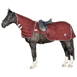 HKM Pferde-Fliegendecke mit abnehmbarem Halsteil - Reit- & Pferdebedarf: Schützen Sie Ihr Pferd beim Ausritt effektiv vor Insekten mit dieser leichten, atmungsaktiven Fliegendecke aus 100% Polyester, die kaum spürbar ist und eine gute Luftzirkulation bietet.