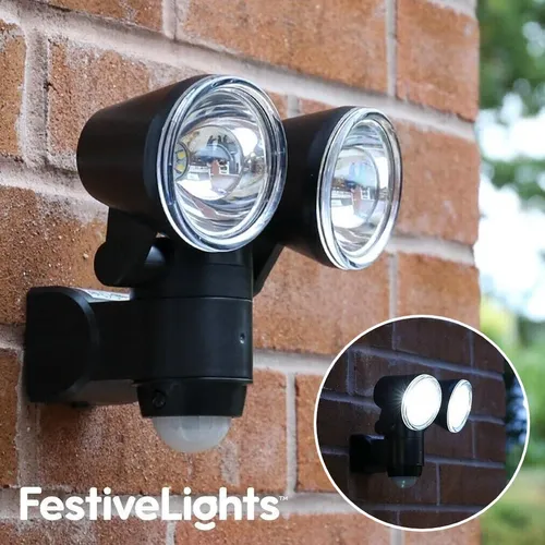 Akku LED Pir Motion Sensor Sicherheit Wand Außen Garten Licht Verstellbar