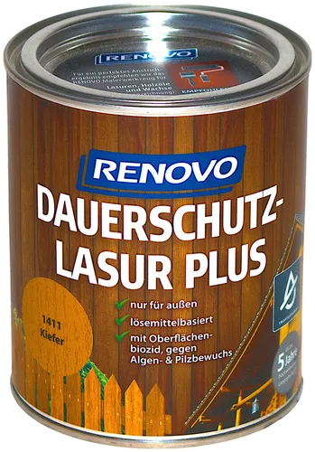 Dauerschutzlasur PLUS aromatenfreie Holzlasur Nr.1411 kiefer Renovo 750ml