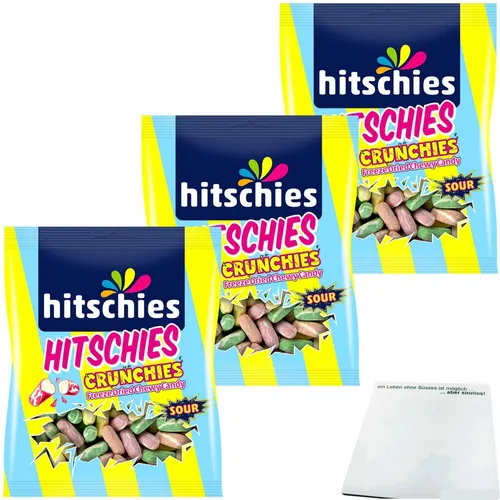 hitschies Crunchies Sour Mix 3er Pack 3x75g Beutel usy Block