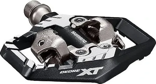 Shimano Deore XT PD-M8120 Fahrradpedale - Hochwertige MTB-Pedale mit breiter Plattform für optimalen Grip und Kraftübertragung, ideal für anspruchsvolle Trails.