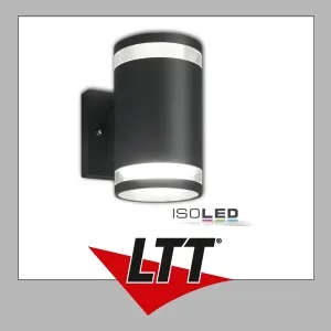 LED Wandleuchte Up&Down 2xGX53 anthrazit IP54 von ISOLED