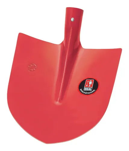 Idealspaten Frankfurter Schaufel Größe 5 rot, gehärtet, ohne Stiel - 5101101000