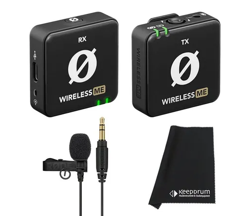 RØDE Wireless ME Mikrofon-System mit Lavalier GO - Digitales Aufnahmegerät - Mikrofone: Digitales Drahtlos-Mikrofonsystem mit 100m Reichweite, Plug & Play Bedienung und GainAssist Technologie für perfekten Audiopegel.
