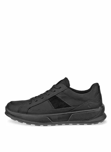ECCO Herren Sneaker Gr. 43 schwarz - Sportliche Sneaker aus Leder und Textil mit softem Schaftrand, ideal für Freizeit und Alltag, bequem und stylish.