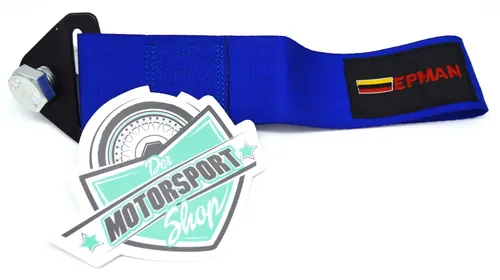 Abschleppschlaufe Blau Tow Strap Abschlepphaken Motorsport Rallye Racing Drift