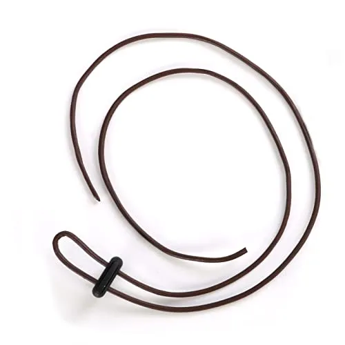 Black Forest Fox Kinnband Kinnriemen Hutfangband Hutband Leder Fangband für Hut Lederriemen verstellbar (Braun)