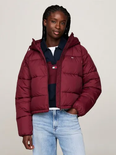 Tommy Jeans Curve Steppjacke JW ASPEN PUFFER EXT mit hochschließendem Kragen, Kapuze, Leistentaschen