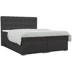 Deine Möbel 24 Boxbett Claudia, Anthrazit, 120x200 cm, Schlafzimmer - Boxbett Claudia 120x200 in stilvollem Anthrazit mit zwei integrierten Bettkästen für zusätzlichen Stauraum. Der hochwertige Kaltschaum-Topper sorgt für optimalen Liegekomfort und ist leicht zu reinigen. Perfekt für ein modernes Schlafzimmer.