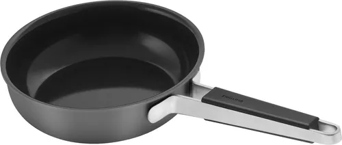 Zwilling Bratpfanne Pure, Edelstahl 18/10 - Edelstahl Pfanne mit CERAFORCE® Black Keramik-Antihaftbeschichtung, ideal für gesundes Kochen und leichtes Reinigen, geeignet für alle Herdarten inklusive Induktion.
