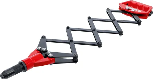 BGS Do It Yourself Scheren-Blindnietzange 3,2 - 6,4 mm - Hochwertige Nietenzange mit verstellbarer Länge von 300 - 730 mm, ideal für präzise und kraftvolle Anwendungen im Heimwerkerbereich.