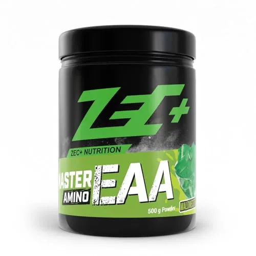 Zec+ Master Amino EAA Pulver – 8 essentielle Aminosäuren, vegan, Made in Germany (Waldmeister) - Entdecken Sie die perfekte Kombination von 8 essentiellen Aminosäuren für Ihre Fitnessziele. Ideal als Post-Workout Drink oder für zwischendurch. Hergestellt in Deutschland mit höchsten Qualitätsstandards.
