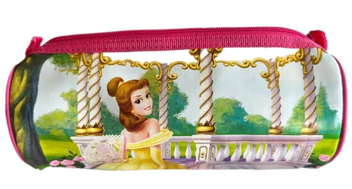 Disney Princess Belle Groß Fass Federmäppchen Pink (23cm X 10cm)
