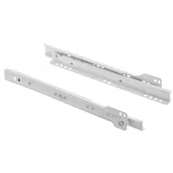 MS Beschläge 4-teilig Schubladenschienen Weiß Paar Rollschubführungen 20kg Traglast 350mm