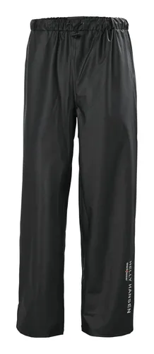 Helly Hansen Voss Regenhose 4XL, schwarz - Hochwertige Regenkleidung aus PU-Stretch, bietet optimale Bewegungsfreiheit und Schutz vor Nässe.